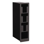 Vollrath FML-3VS Black Thermoplastic Flush Mount Vertical 3-Slot Lid Holder with Straw Slot Vollrath FML-3VS Black Thermoplastic Flush Mount Vertical 3-Slot Lid Holder with Straw Slot