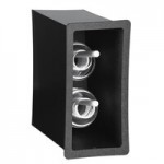 Vollrath FML-3VS Black Thermoplastic Flush Mount Vertical 3-Slot Lid Holder with Straw Slot Vollrath FML-3VS Black Thermoplastic Flush Mount Vertical 3-Slot Lid Holder with Straw Slot