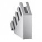 ServSense Stainless Steel 4-Section Slanted Countertop Cup / Lid Organizer with Straw Attachment