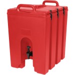 Cambro 1000LCD158 Camtainer® 11.75 Gallon Hot Red Insulated Beverage Dispenser Cambro 1000LCD158 Camtainer® 11.75 Gallon Hot Red Insulated Beverage Dispenser