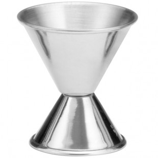 TableCraft 0.75 oz. & 1.5 oz. Stainless Steel Jigger 1204 TableCraft 0.75 oz. & 1.5 oz. Stainless Steel Jigger 1204