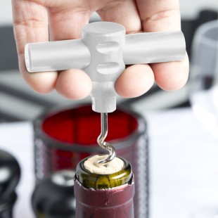 Franmara White Customizable Plastic Pocket Corkscrew 3008-24