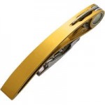 Farfalli Aria Double-Lever Corkscrew with Gold Aluminum Handle and High-Tech Aluminum Cap Tube 3136SET-68