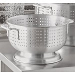 Choice 16 Qt. Aluminum Colander with Base and Handles