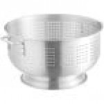 Choice 16 Qt. Aluminum Colander with Base and Handles