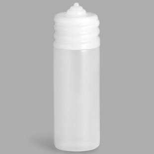 TableCraft N20C 20 oz. Saferfood Solutions Clear Wide Mouth Squeeze Bottle with 63 mm Opening - 12/Pack