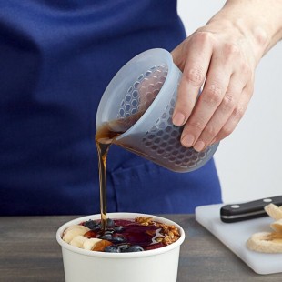 OXO 11161200 Good Grips 1/2 Cup Mini Squeeze & Pour Translucent Silicone Measuring Cup