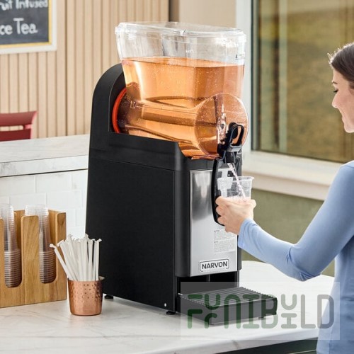 Narvon Single 3 Gallon Bowl Refrigerated Beverage Dispenser - 115V