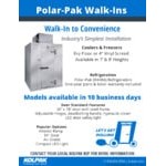 Kolpak PX8-1008-CT Polar Pak 10' x 8' x 8' Floorless Indoor Walk-In Cooler with Top-Mounted Refrigeration