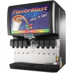 Cornelius 621055182 Enduro 250 Flavor Blast Countertop Ice / Beverage Dispenser with 10 UFB-1 Sanitary Lever Valves