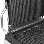 Waring WPG150 Panini Perfetto Grooved Top & Bottom Panini Sandwich Grill - 9 3/4