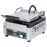 Waring WPG150 Panini Perfetto Grooved Top & Bottom Panini Sandwich Grill - 9 3/4