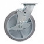 Lavex Swivel Plate Caster with Brake for Large Housekeeping Carts Lavex Swivel Plate Caster with Brake for Large Housekeeping Carts