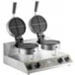 Carnival King WSM22 Non-Stick Double Waffle Maker with Timers - 120V