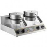 Carnival King WSM22 Non-Stick Double Waffle Maker with Timers - 120V
