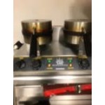 Carnival King WSM22 Non-Stick Double Waffle Maker with Timers - 120V