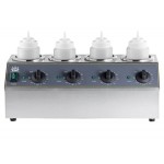 Carnival King Quad 32 oz. Sauce / Topping Bottle Warmer with 6 Squeeze Bottles - 800W, 120V