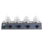 Carnival King Quad 32 oz. Sauce / Topping Bottle Warmer with 6 Squeeze Bottles - 800W, 120V