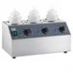 Carnival King Quad 32 oz. Sauce / Topping Bottle Warmer with 6 Squeeze Bottles - 800W, 120V