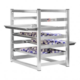 New Age 6 Pan End Load Half-Size Aluminum Sheet Pan Insert Rack 99834