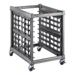 Cambro UPR1826U8 Camshelving® Ultimate 8 Pan Undercounter End Load Bun / Sheet Pan Rack with Metal Casters - Unassembled Cambro UPR1826U8 Camshelving® Ultimate 8 Pan Undercounter End Load Bun / Sheet Pan Rack with Metal Casters - Unassembled