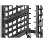 Cambro UPR1826U8 Camshelving® Ultimate 8 Pan Undercounter End Load Bun / Sheet Pan Rack with Metal Casters - Unassembled Cambro UPR1826U8 Camshelving® Ultimate 8 Pan Undercounter End Load Bun / Sheet Pan Rack with Metal Casters - Unassembled