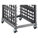 Cambro UPR1826U8 Camshelving® Ultimate 8 Pan Undercounter End Load Bun / Sheet Pan Rack with Metal Casters - Unassembled Cambro UPR1826U8 Camshelving® Ultimate 8 Pan Undercounter End Load Bun / Sheet Pan Rack with Metal Casters - Unassembled