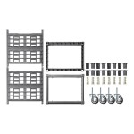 Cambro UPR1826U8 Camshelving® Ultimate 8 Pan Undercounter End Load Bun / Sheet Pan Rack with Metal Casters - Unassembled Cambro UPR1826U8 Camshelving® Ultimate 8 Pan Undercounter End Load Bun / Sheet Pan Rack with Metal Casters - Unassembled