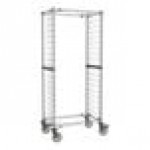 Metro RS3K4S Super Erecta Metroseal Gray Epoxy 20 Pan Side Load Bun / Sheet Pan Rack with Non-Marking Casters - Unassembled