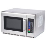 Waring WMO120 Stainless Steel Commercial Microwave with Push Button Controls - 208/240V, 1800W