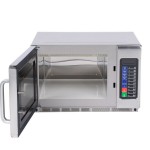 Waring WMO120 Stainless Steel Commercial Microwave with Push Button Controls - 208/240V, 1800W