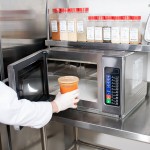 Waring WMO120 Stainless Steel Commercial Microwave with Push Button Controls - 208/240V, 1800W