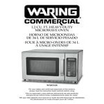 Waring WMO120 Stainless Steel Commercial Microwave with Push Button Controls - 208/240V, 1800W