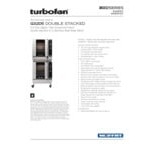 Moffat G32D5/2C Turbofan Double Deck Full Size Liquid Propane Digital Convection Oven with Steam Injection and Casters - 110-120V, 1 Phase, 66,000 BTU