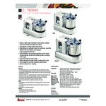 Sirman C-Tronic 40780958S C9 PLUS Variable-Speed 9 Qt. Stainless Steel Batch Bowl Food Processor - 1 1/2 hp