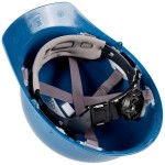 Cordova Duo Safety Blue Cap Style Hard Hat with 6-Point Ratchet Suspension Cordova Duo Safety Blue Cap Style Hard Hat with 6-Point Ratchet Suspension