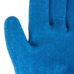 Cordova iON A4 Aqua HPPE / Glass Fiber Cut Resistant Food-Safe Gloves with Blue Crinkle Latex Palm Coating - Large