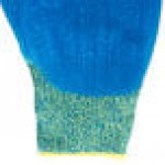 Cordova iON A4 Aqua HPPE / Glass Fiber Cut Resistant Food-Safe Gloves with Blue Crinkle Latex Palm Coating - Large