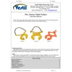 Vestil PAL-LP Yellow Steel Double Scissor Low Profile Pallet Puller with 3 1/4