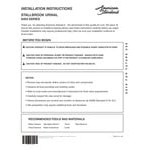 American Standard Stallbrook 6400001.020 White Vitreous China Washout Urinal with Top Spud Inlet - 0.5 to 1.0 GPF American Standard Stallbrook 6400001.020 White Vitreous China Washout Urinal with Top Spud Inlet - 0.5 to 1.0 GPF