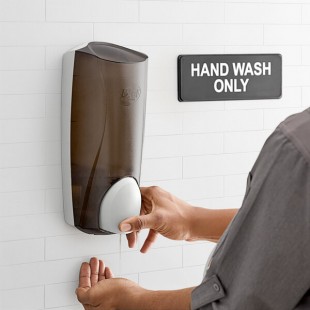 Dial DIA03922 1 Liter Smoke Manual Hand Soap Dispenser / Amenity Dispenser