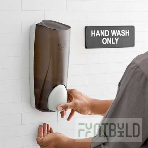 Dial DIA03922 1 Liter Smoke Manual Hand Soap Dispenser / Amenity Dispenser