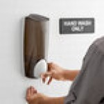 Dial DIA03922 1 Liter Smoke Manual Hand Soap Dispenser / Amenity Dispenser