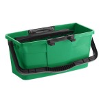 Unger Pro Bucket QB12B 3 Gallon Green Window Cleaning Bucket with Sieve and Squeegee Clip Unger Pro Bucket QB12B 3 Gallon Green Window Cleaning Bucket with Sieve and Squeegee Clip
