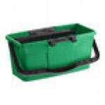 Unger Pro Bucket QB12B 3 Gallon Green Window Cleaning Bucket with Sieve and Squeegee Clip Unger Pro Bucket QB12B 3 Gallon Green Window Cleaning Bucket with Sieve and Squeegee Clip