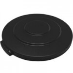 Carlisle 34105703 Bronco 44 - 55 Gallon Black Round Dome Top Trash Can Lid with Hinged Door Carlisle 34105703 Bronco 44 - 55 Gallon Black Round Dome Top Trash Can Lid with Hinged Door