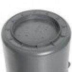 Continental Huskee 20 Gallon Gray Round Trash Can with Gray Lid Continental Huskee 20 Gallon Gray Round Trash Can with Gray Lid