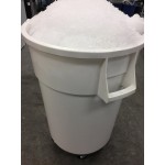 Continental Huskee 20 Gallon Gray Round Trash Can with Gray Lid Continental Huskee 20 Gallon Gray Round Trash Can with Gray Lid