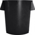 Carlisle 84105504 Bronco 55 Gallon Yellow Round Trash Can
