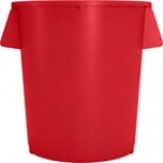 Carlisle 84105504 Bronco 55 Gallon Yellow Round Trash Can